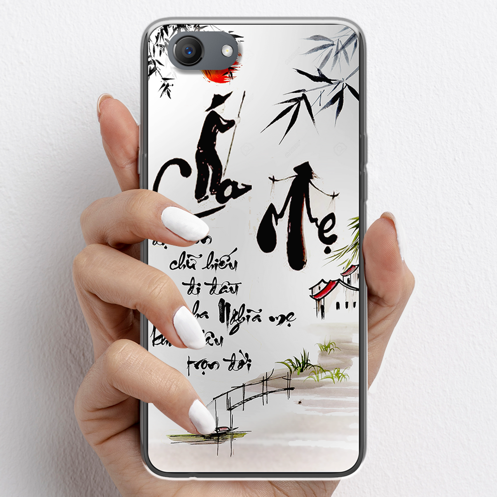 Ốp lưng cho Oppo F7, Oppo F7 Youth nhựa TPU mẫu Thư pháp cha mẹ