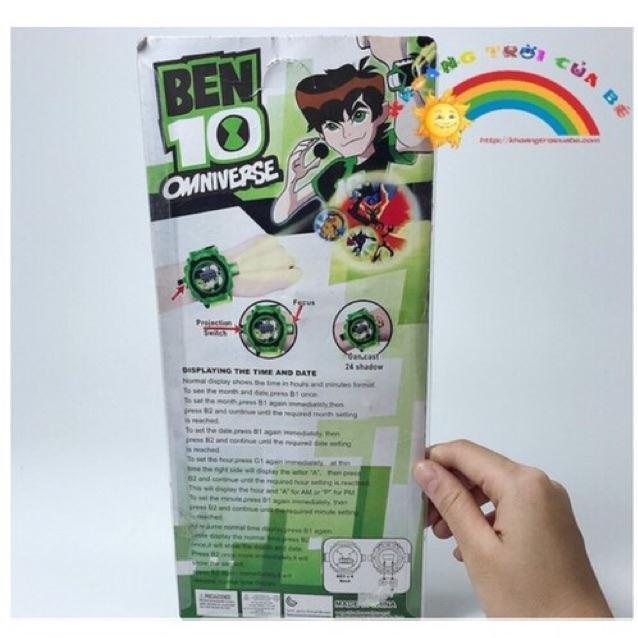 Đồng hồ Ben 10 chiếu hình nhân vật 3D siêu hot