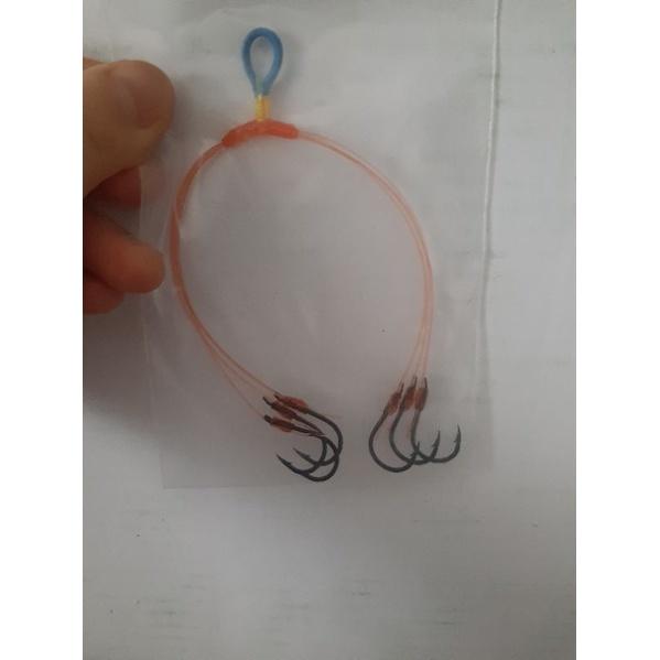 Lưỡi câu chùm nho 6 loại tốt lưỡi đen size 15, lưỡi câu cá tra chim câu lăng xê cá chép giá rẻ