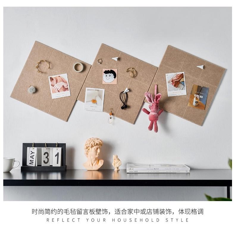 Bảng ghi chú, Bảng ghim nỉ dán tường note công việc, đồ decor bàn học