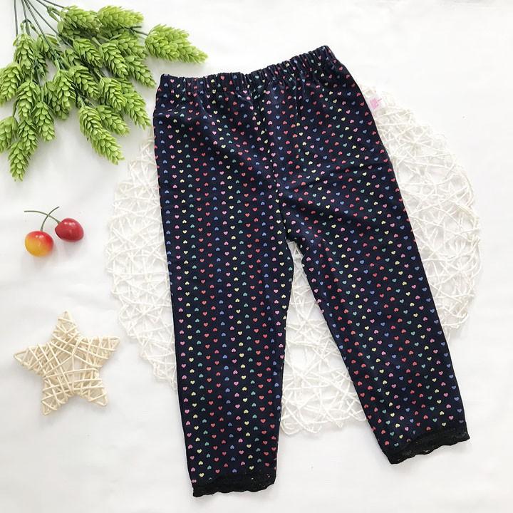 Quần legging dài bé gái từ 7kg-19kg thun cotton 4 chiều - QG28