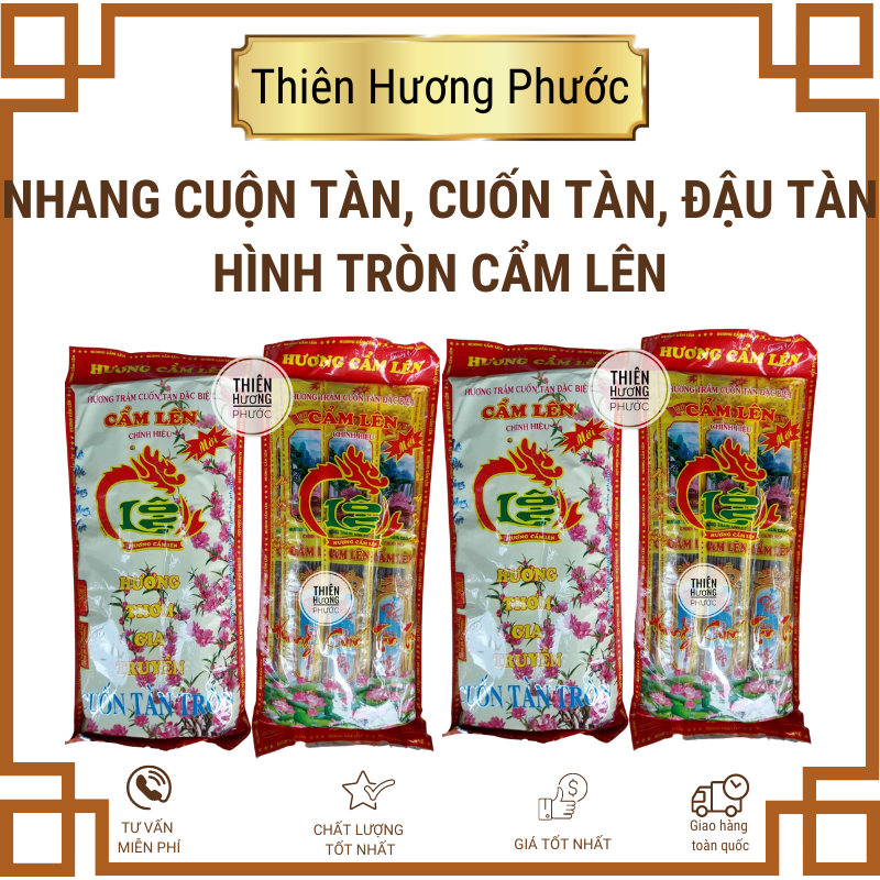 Nhang cuốn tàn tròn Cẩm Liên 40cm