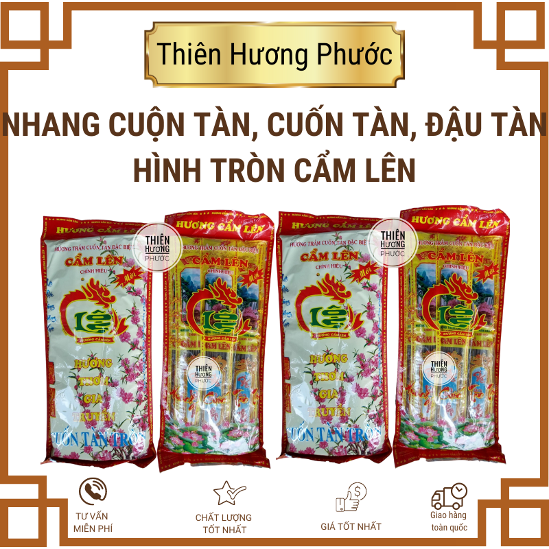 Nhang cuốn tàn tròn Cẩm Liên 40cm(thẻ )