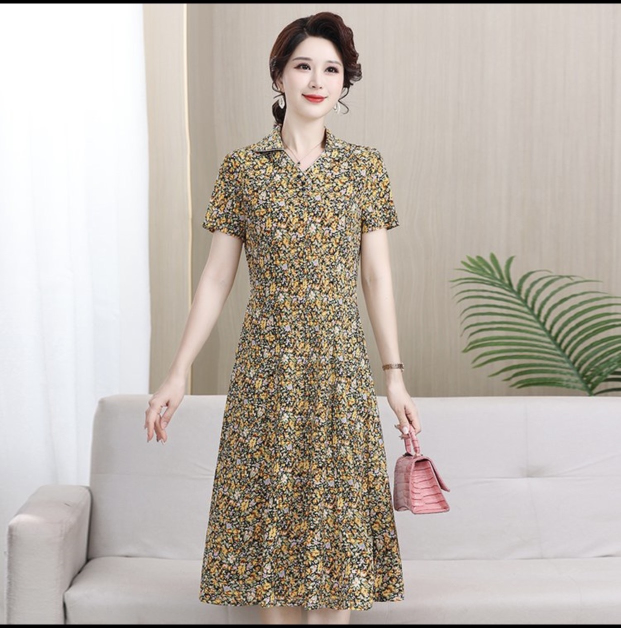 Thời trang trung niên thun quảng châu phong cách phương tây - màu 1 - 3XL