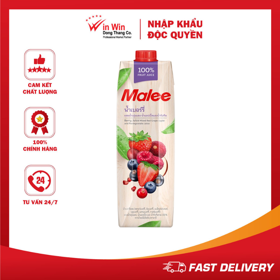Nước Ép Berry Và Trái Cây Hỗn Hợp Malee 1L