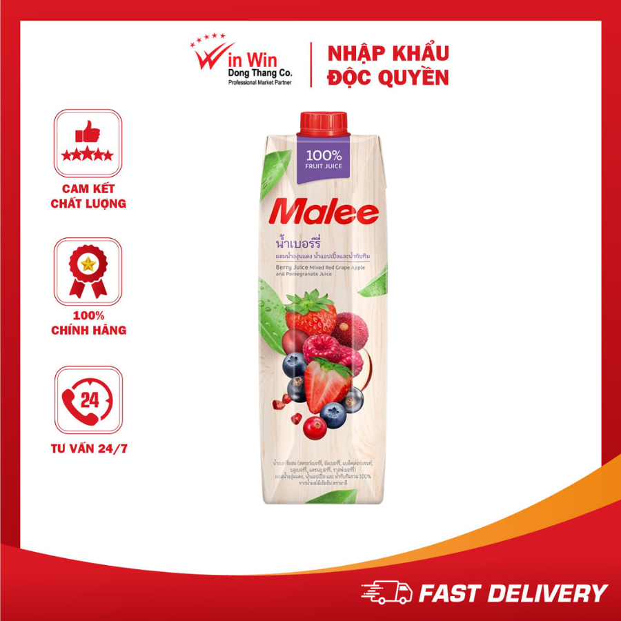 Nước Ép Berry Và Trái Cây Hỗn Hợp Malee 1L (Thái Lan)