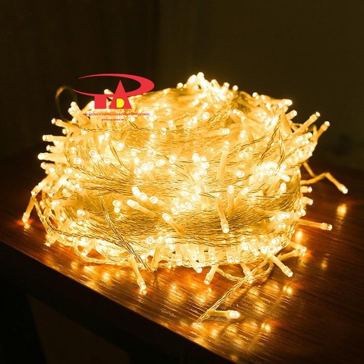 Dây đèn trang trí noel 100m sáng vàng