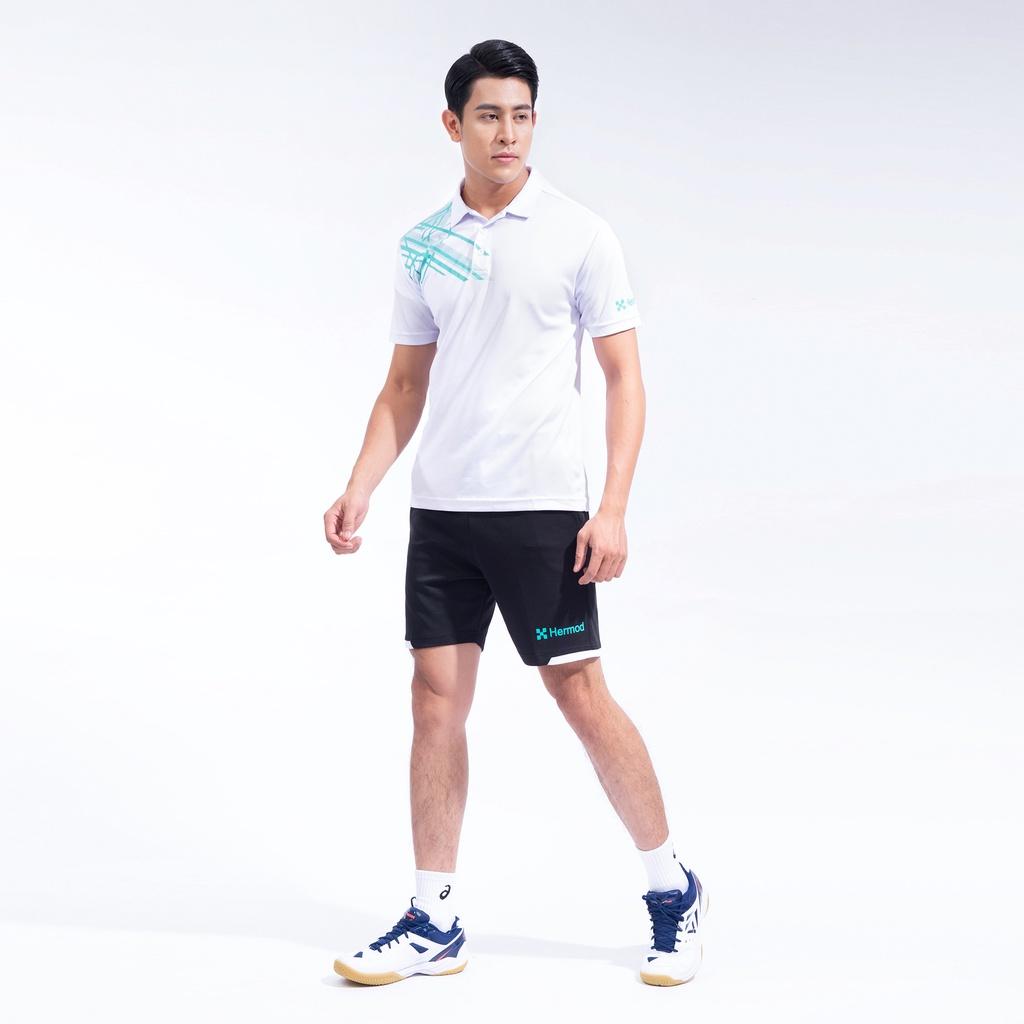 Bộ Đồ Thể Thao Nam HERMOD Tennis, Cầu Lông, Bóng Chuyền, Vải Co Dãn, Thoáng Mát, Thấm Hút B01TR