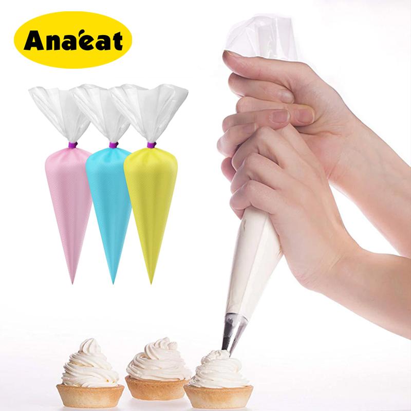 Set 100 Túi Bắt Kem ANAEAT Dành Cho Trang Trí Bánh Dùng Một Lần Tiện Lợi