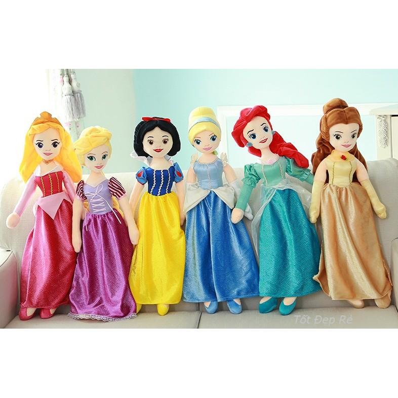 Búp bê bông nàng công chúa xinh đẹp:Belle, Ariel, Cô bé Lọ Lem, Aurora, Rapunzel