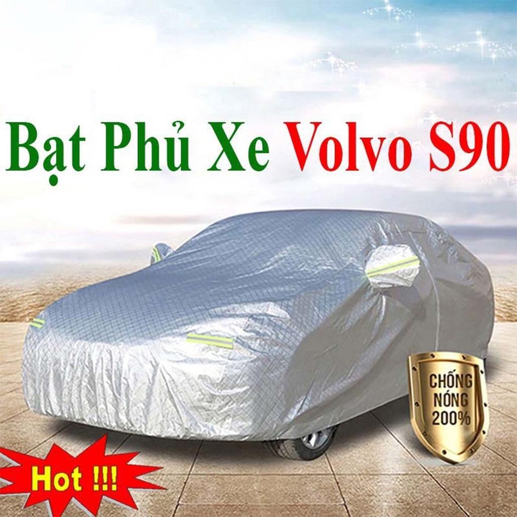 Bạt Phủ Xe Ô Tô Volvo S90 - Bạt Phủ Ô Tô 5 Chỗ 3 Lớp Cao Cấp Chống Mưa, Chống Nắng, Chống Cháy Loại 1