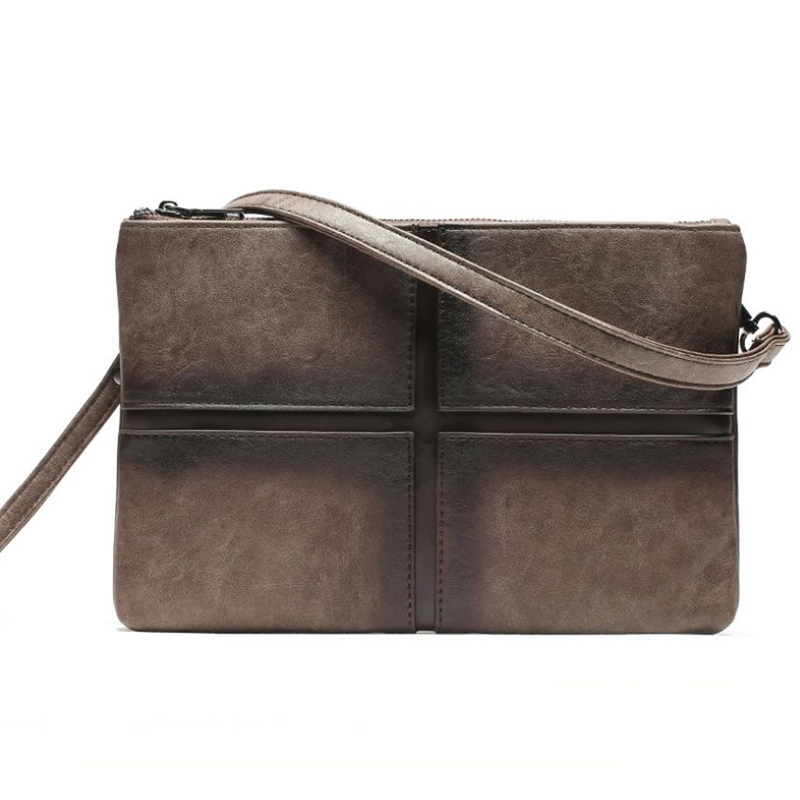 Men's Retro PU Leather Clutch