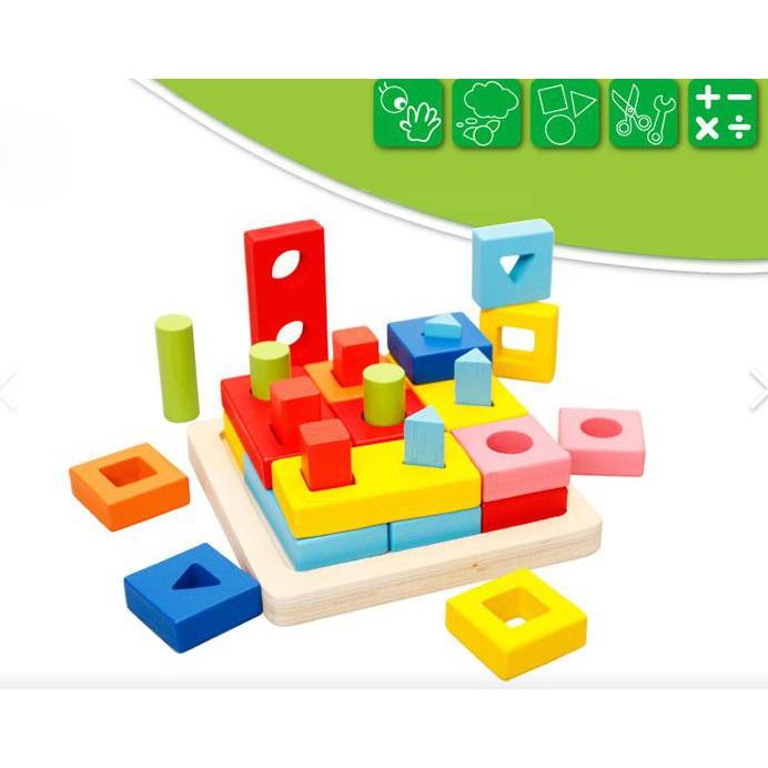 Đồ Chơi Gỗ Kiểu Nhật Cho Bé Phát Triển Kỹ Năng