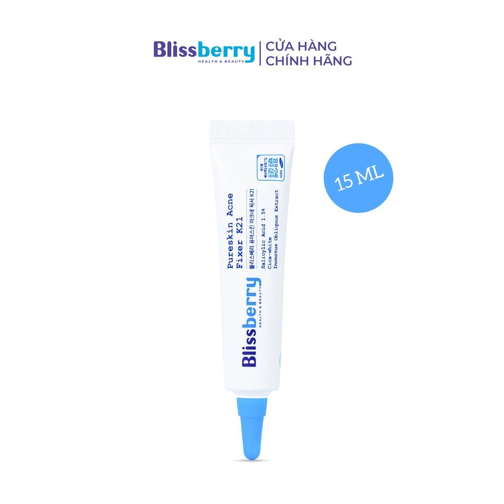 Gel giảm mụn ẩn và thâm Blissberry Ance Fixer K21 15ml