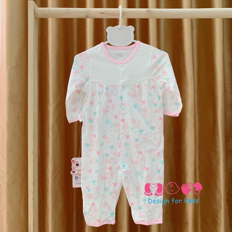 (Link 2) Bodysuit cho bé body dài tay không tất chân, vải cotton mỏng mát cho bé trai và bé gái