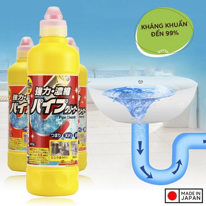 Dung dịch thông tắc đường ống Rocket 450g - Hàng Nội Địa Nhật Bản