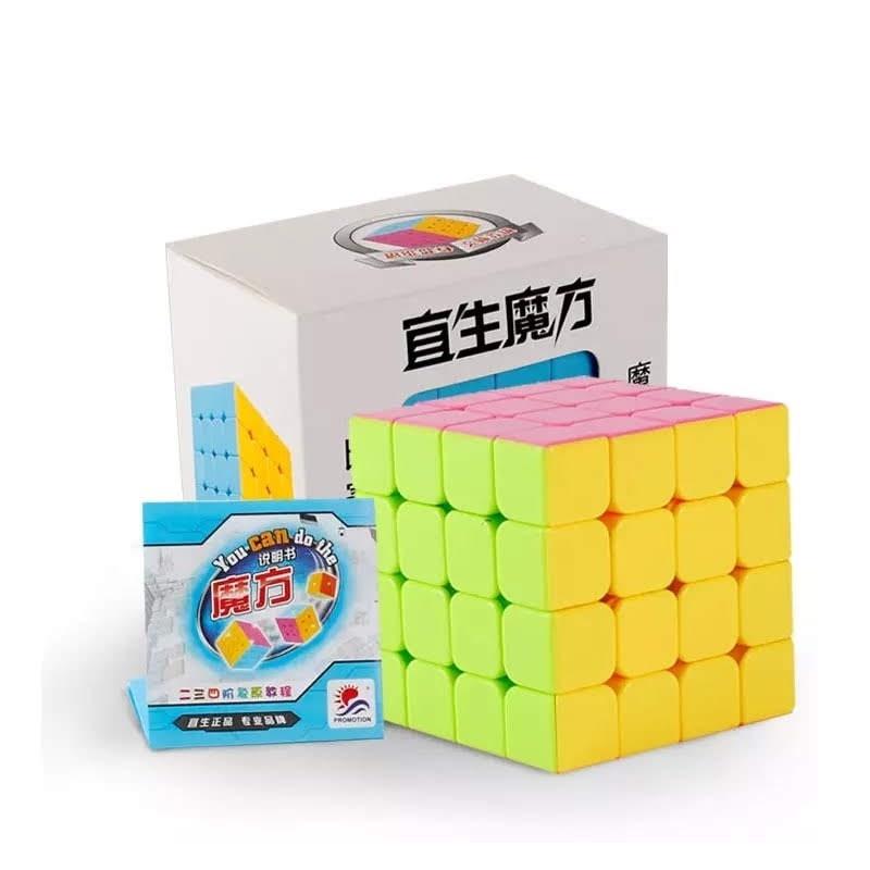 (Hàng Cao Cấp) Đồ Chơi Rubik 4x4 Rèn Luyện Trí Não, Nhựa Đẹp, Cực Trơn