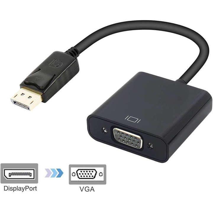 Cáp chuyển Displayport sang VGA Full HD 1080p