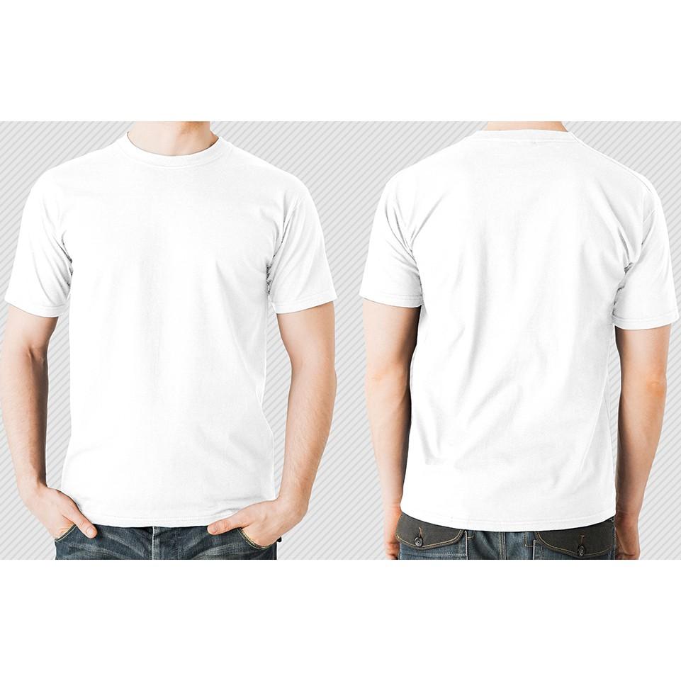 Áo thun, áo phông đôi nam nữ trắng trơn size L