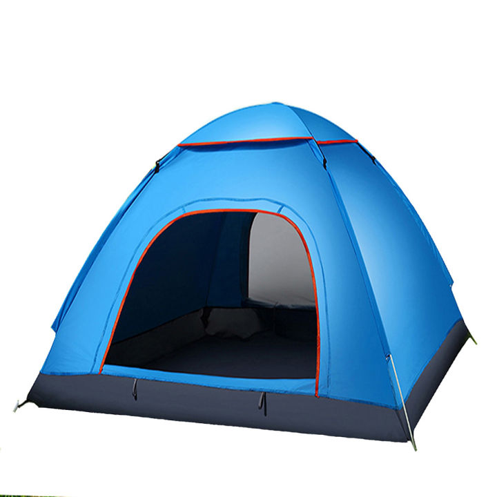 Hình ảnh Lều cắm trại 2 người với 2 cửa 2 lớp chống nắng hiệu quả loại bung tự động cao cấp