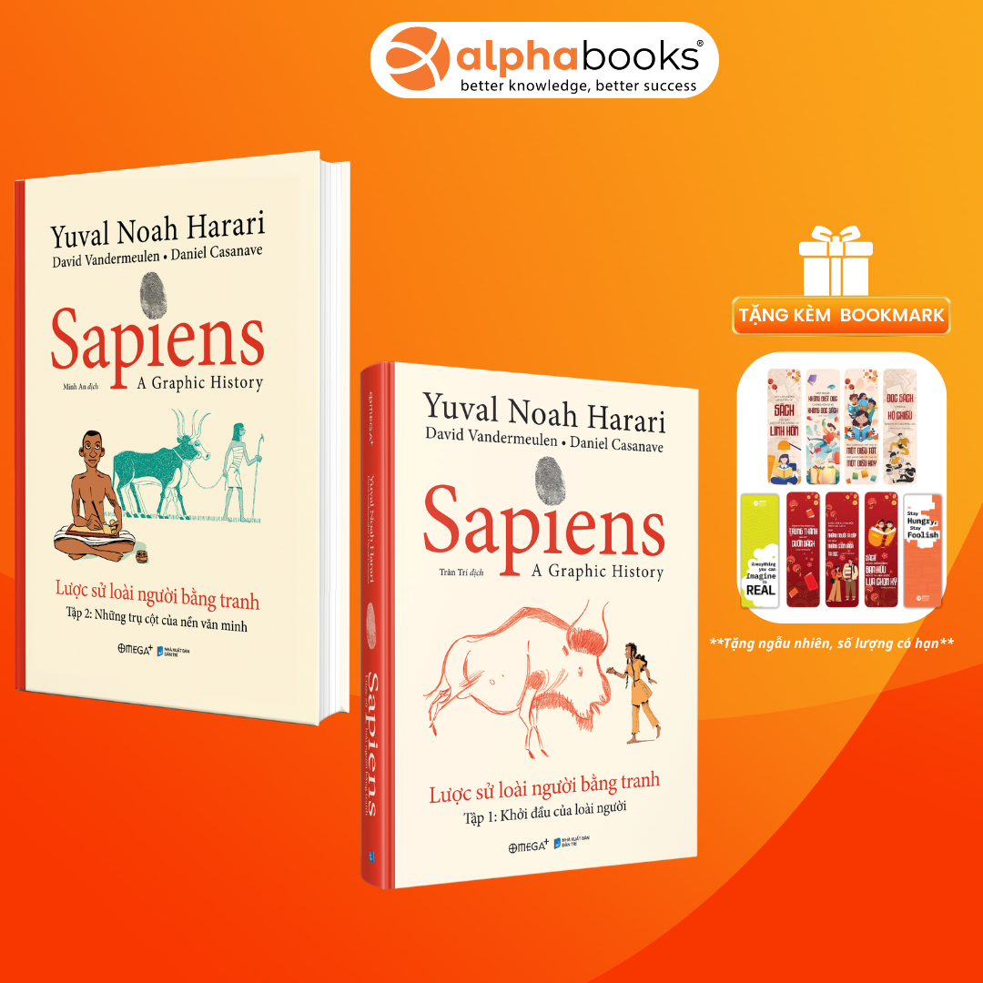 SAPIENS - LƯỢC SỬ LOÀI NGƯỜI BẰNG TRANH Tập 1 và Tập 2