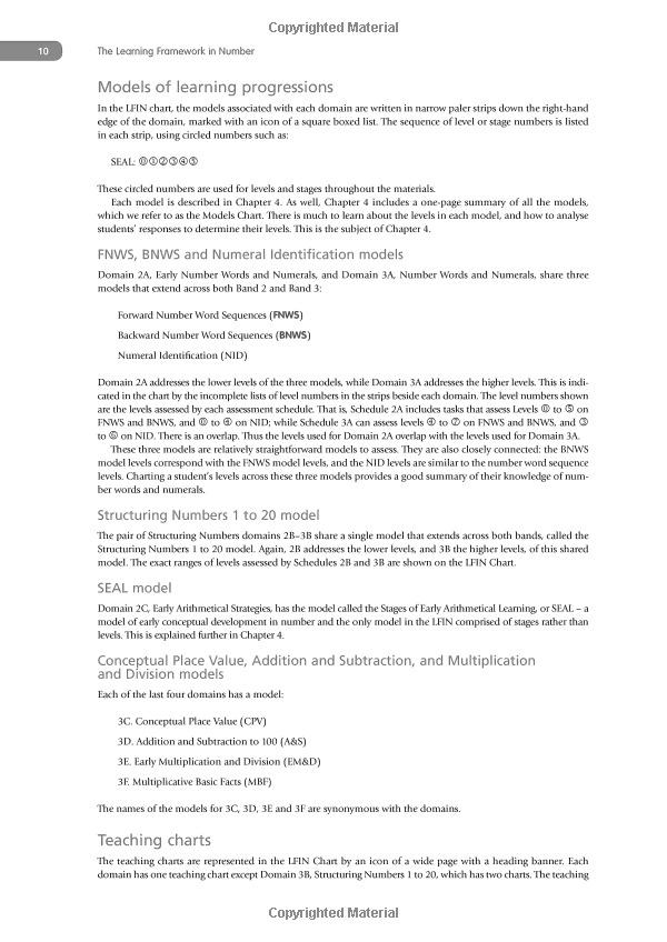 The Learning Framework In Number: Pedagogical Tools For Assessment And Instruction (Math Recovery)