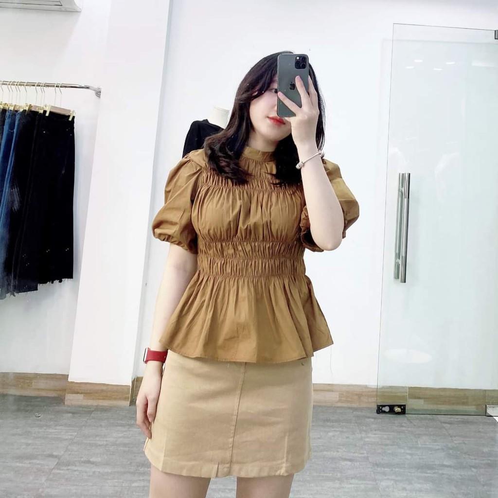 Áo nhún tay bồng siêu xinh