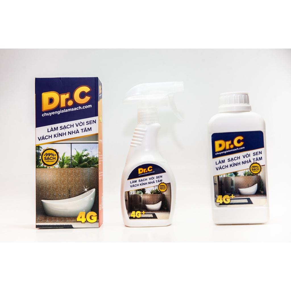Dr.C 4G Dung Dich Tẩy Cặn Canxi, Làm Sạch Sen Vòi Inox, Cabin Tắm