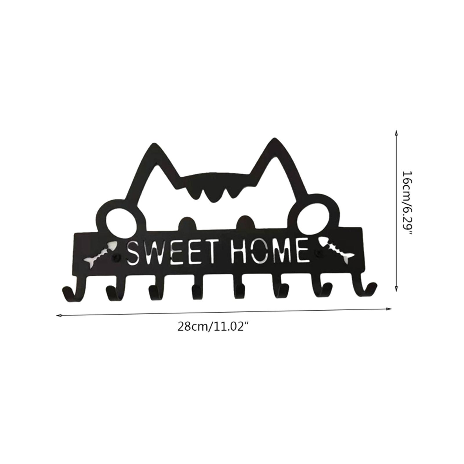 Sweet Home Wall Hanger Key Holder Hooks Key Rack for Decoration Entryway Bag