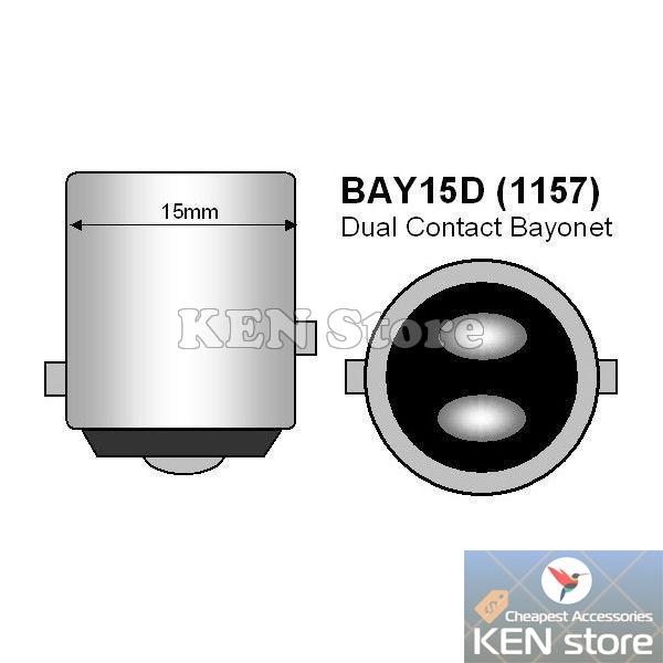 Bóng LED 1157 BAY15D P21/5W làm bóng hậu đèn phanh dành cho ô tô xe máy Chớp F1 / Không chớp 33smd 5630