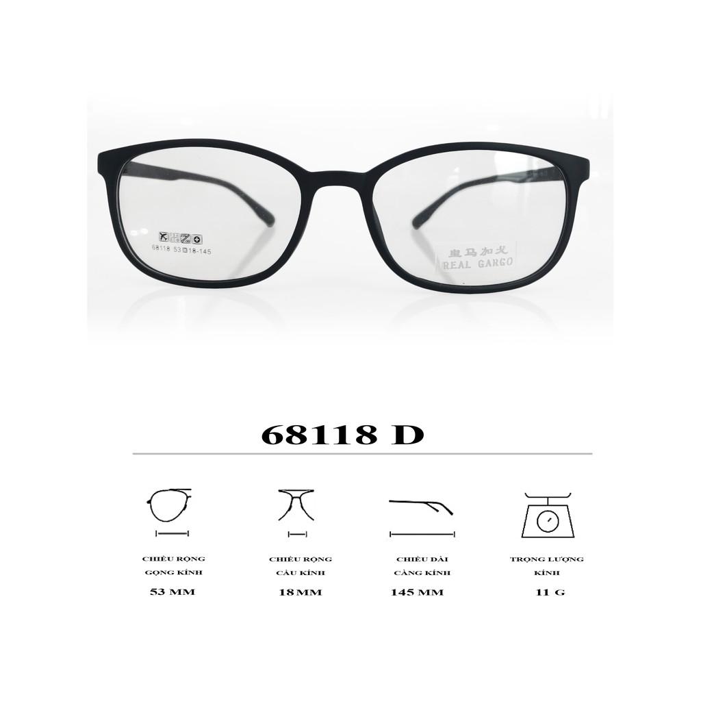 GỌNG KÍNH NHỰA TR90 SIEU NHẸ THỜI TRANG - 68118