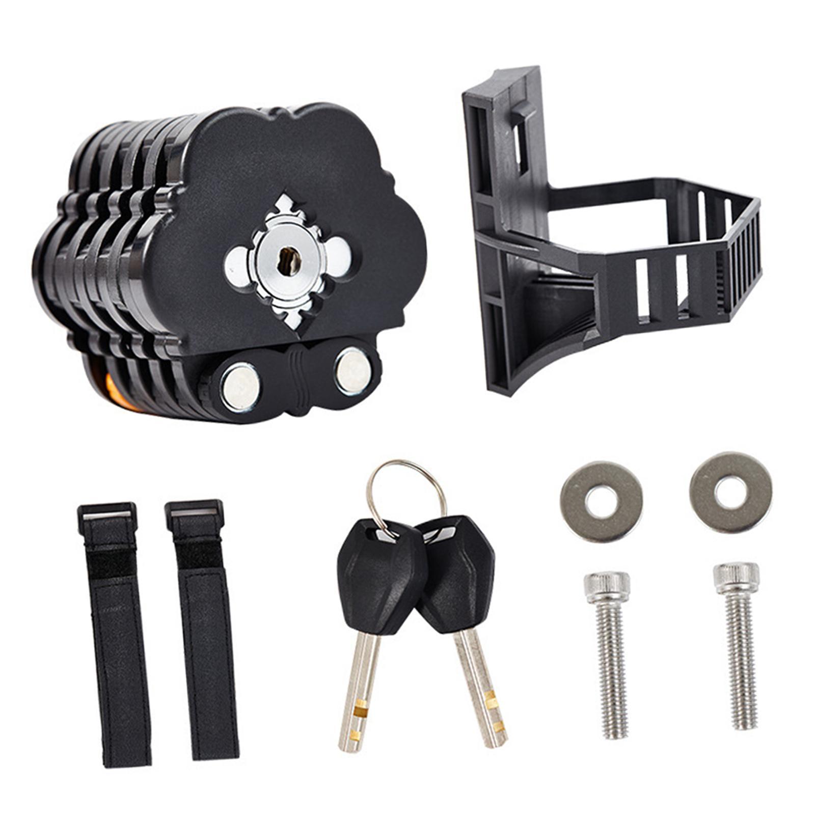 Folding Bike Lock Alloy Steel Strong Lock for Road Bike BMX