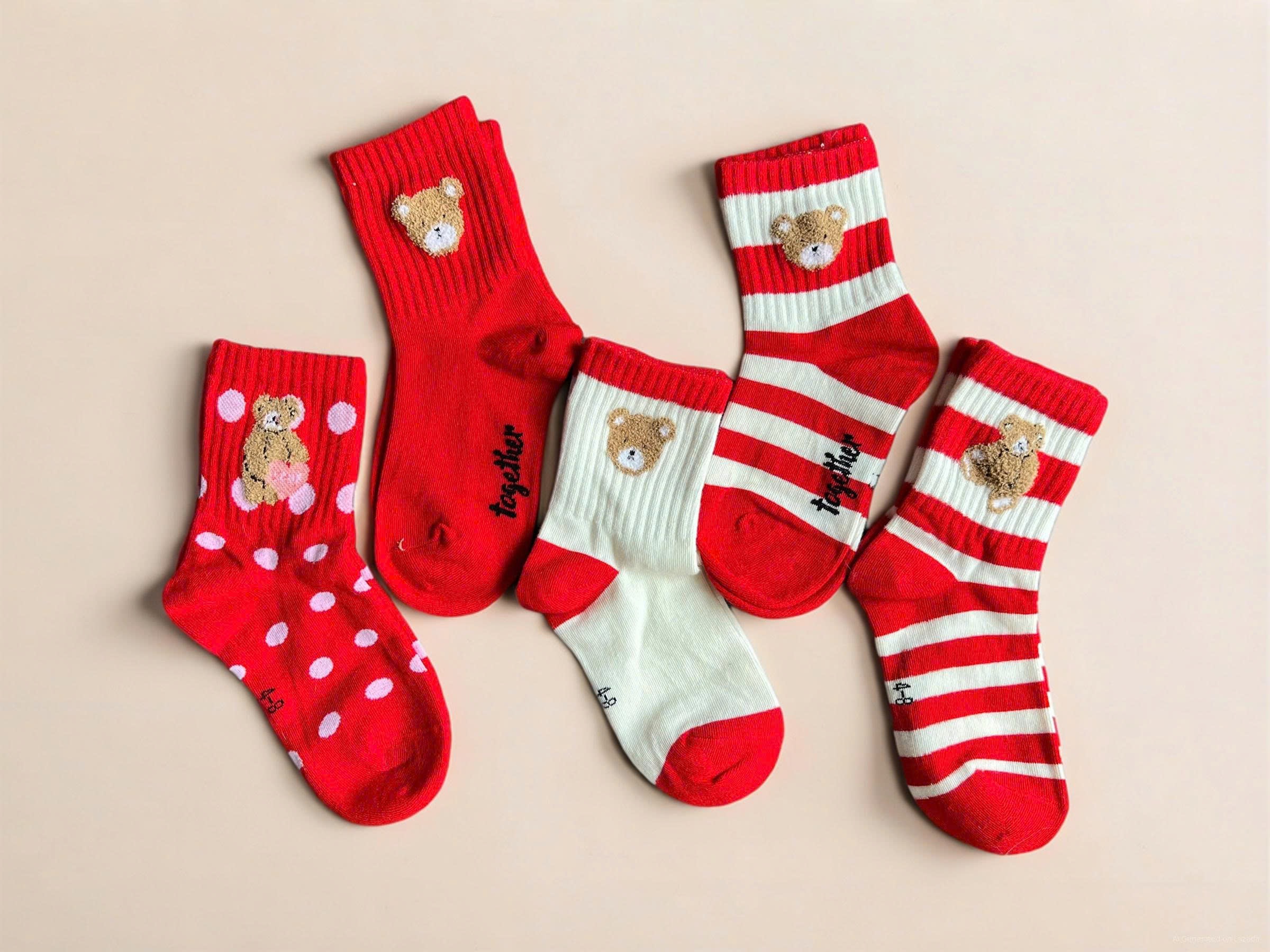 SET 5 ĐÔI TẤT VỚ 51 DỄ THƯƠNG TỪ 1-12 TUỔI DÀNH CHO BÉ GÁI