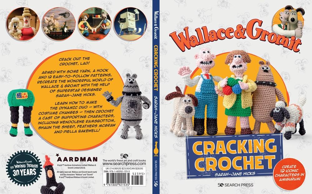 Hình ảnh Sách - Wallace & Gromit: Cracking Crochet - Create 12 Iconic Character by Sarah-Jane Hicks (UK edition, Trade Paperback)