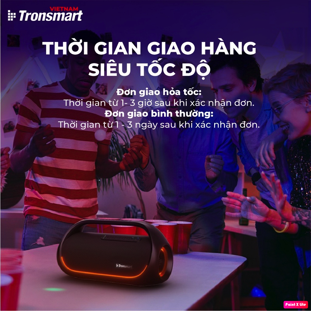 Loa bluetooth Không Dây TRONSMART BANG Công suất 60W, Đèn led RGB theo nhịp, Công nghệ TuneConn, SoundPulse, 8 hiệu ứng EQ - Hàng chính hãng