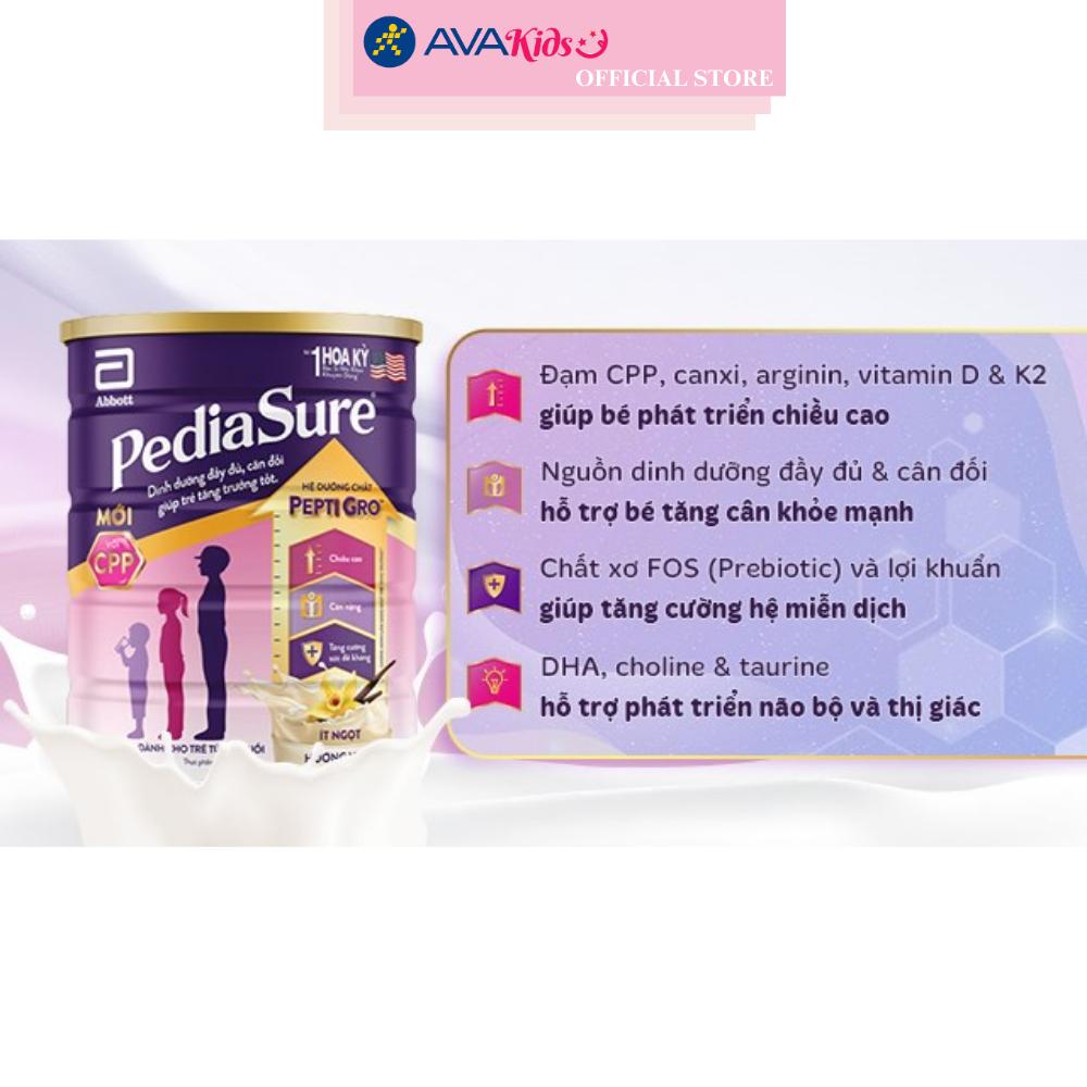 Sữa bột Abbott PediaSure BA hương vani 850g (1 - 10 tuổi)
