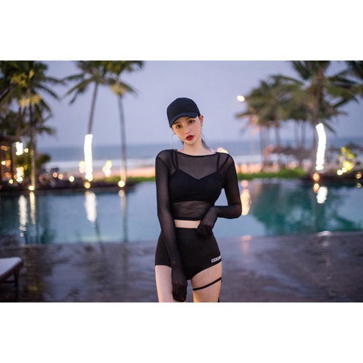Bikini đồ bơi dài tay lưới sẵn (KÈM HÌNH THẬT)