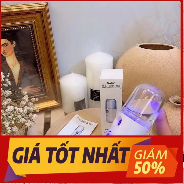 Máy phun sương tạo độ ẩm bình xịt khoáng nano xông chăm sóc cho da mặt cầm tay mini