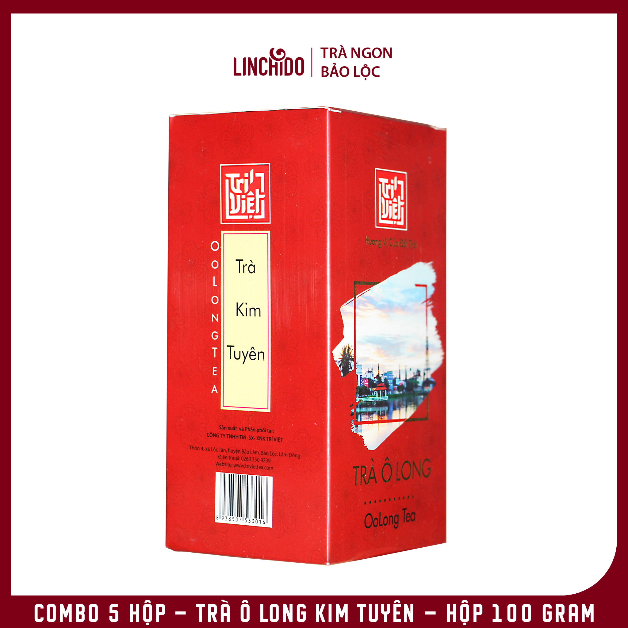Combo 5 Hộp - Trà Ô Long Kim Tuyên - Hộp 100 Gram