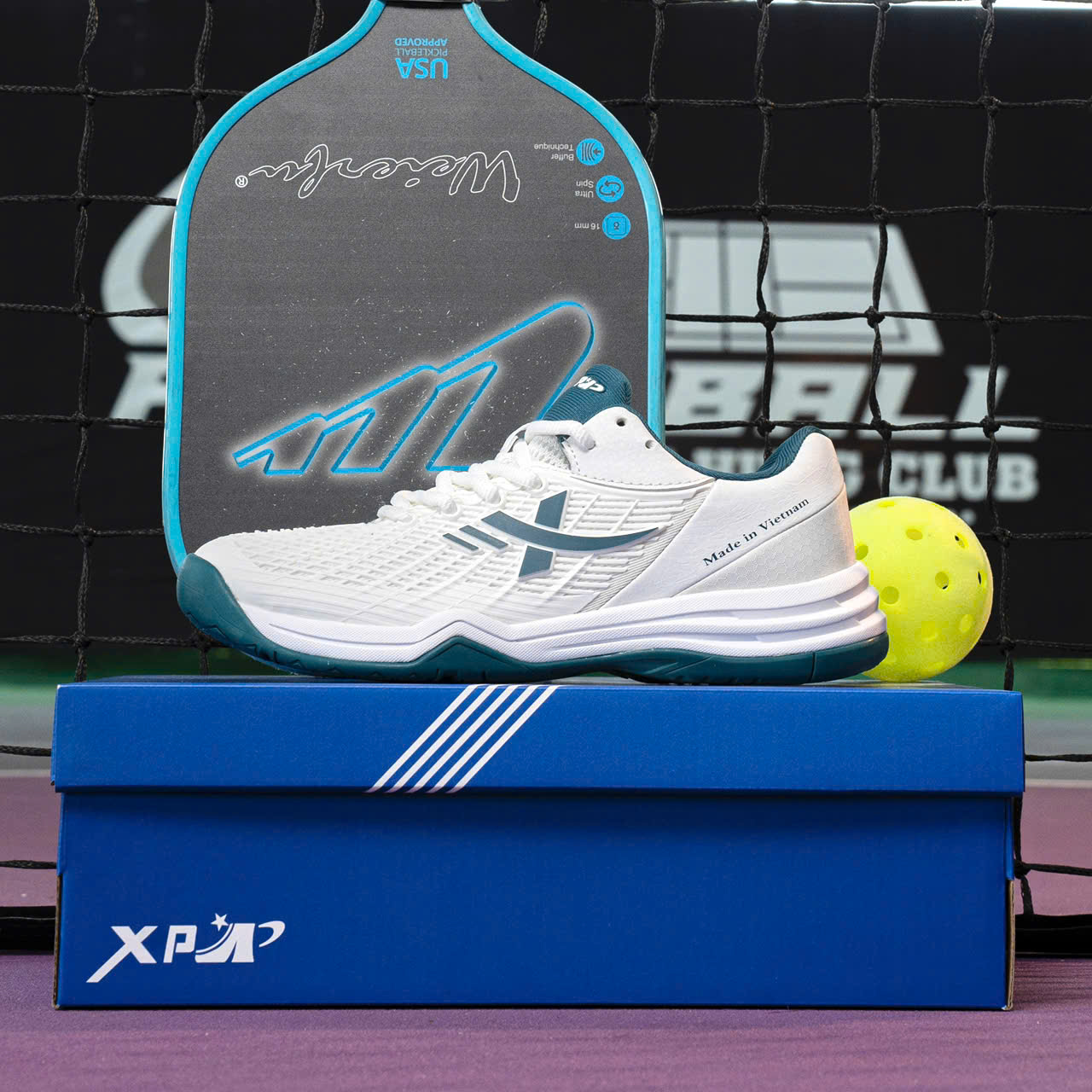 [Tăng 1 size] Giày pickleball XP Xampo Max - Đế kếp chống xoắn, chơi trên mọi mặt sân - Size 36-44