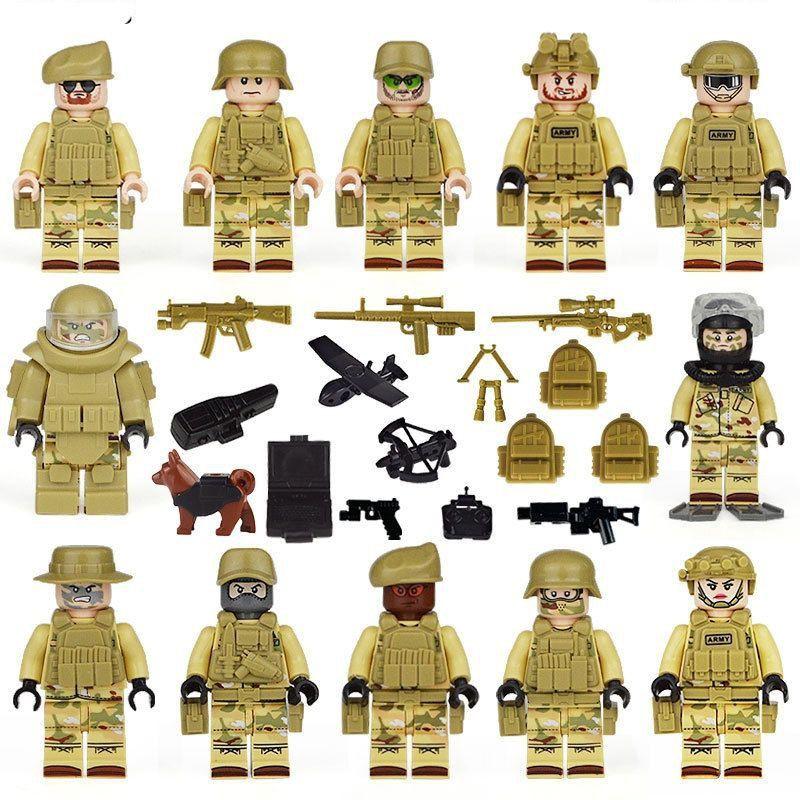 Combo 12 nhân vật minifigures mô hình kiểu Lego