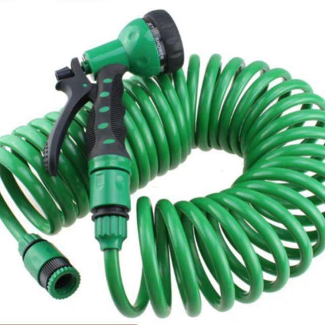 Bộ vòi tưới cây, rửa xe co xoắn gọn gàng,tiện lợi 7.5 mét ,15 mét vòi tưới 7 kiểu phun tưới 206791