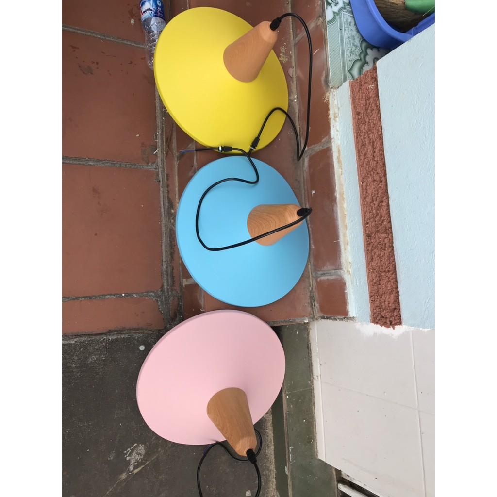 Đèn thả hiện đại - đèn trang tri shop thời trang - đèn trang trí salon HL1027-350 đui giả gỗ