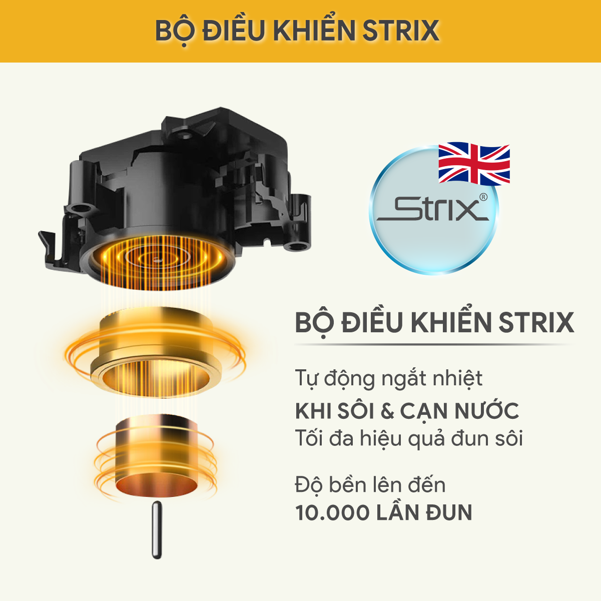 Ấm Đun Siêu Tốc BlueStone KTB-3456 1.5 Lít 1800W - Hàng Chính Hãng