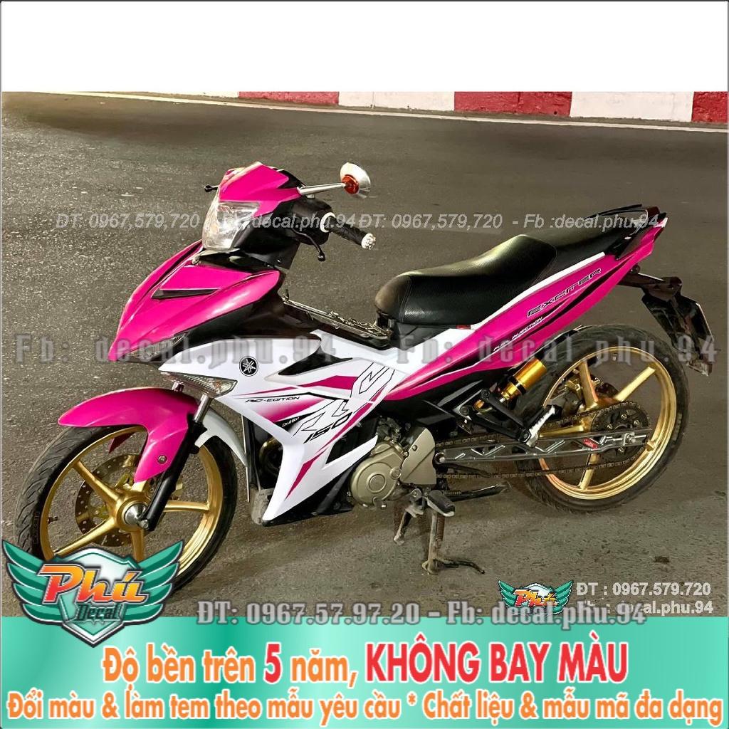 Tem Rời Exciter 150 Rc Trắng hồng -1