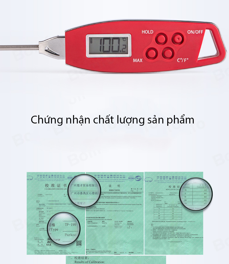 Nhiệt kế thực phẩm thức ăn điện tử