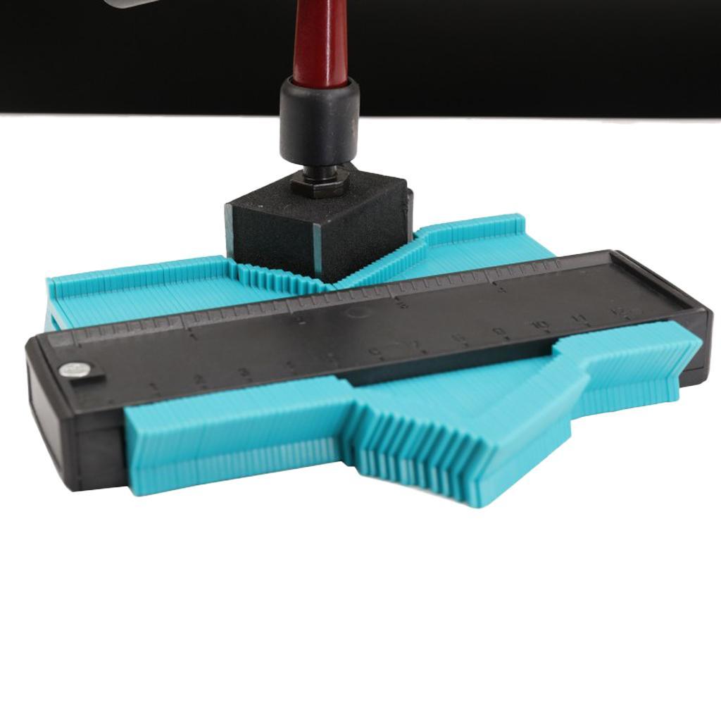 3D Mitre Square Measuring Ruler + Contour Profile Gauge Tool