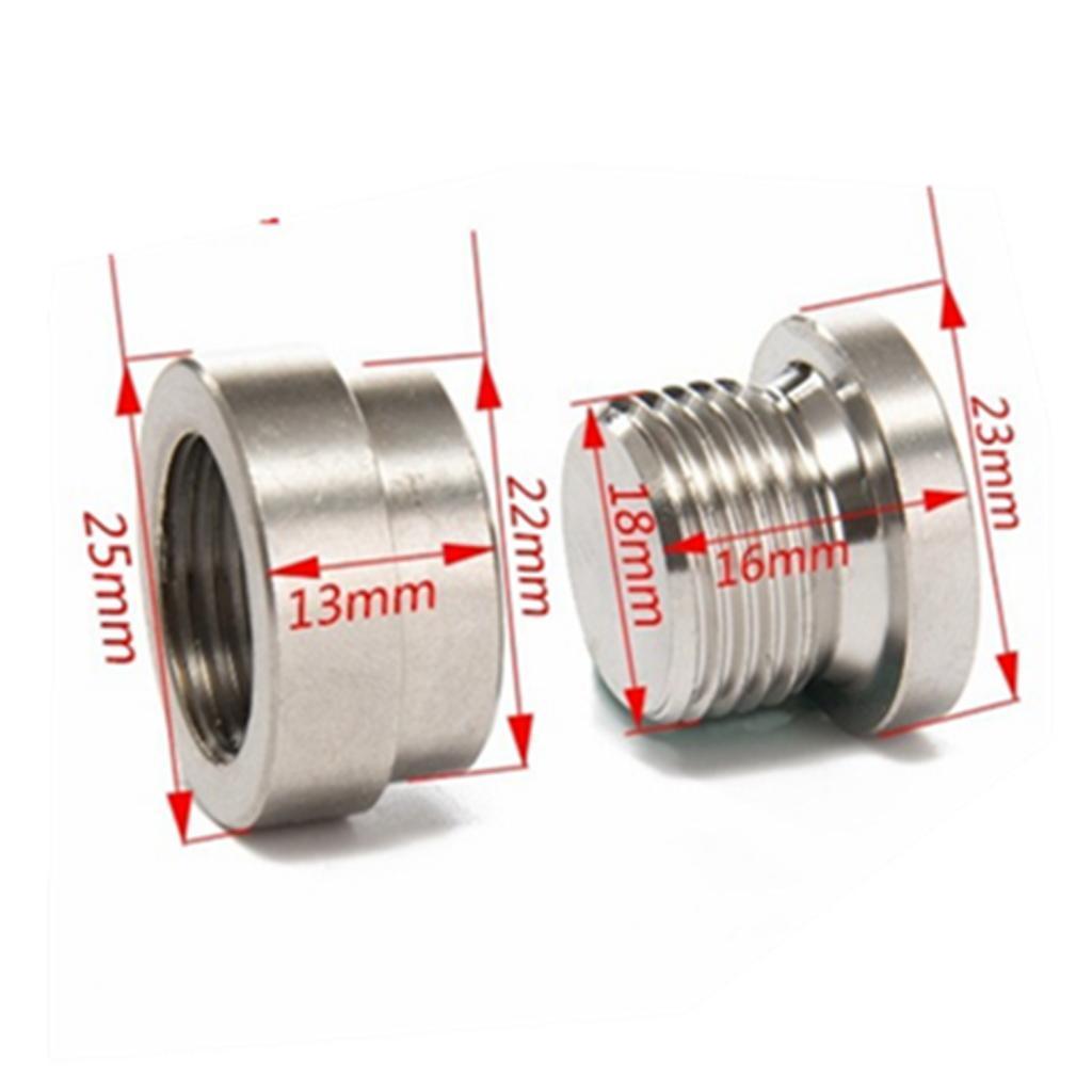 3x M18x1.5mm Threaded Stainless Steel Plug with O2 Oxygen Sensor with Solder Plug