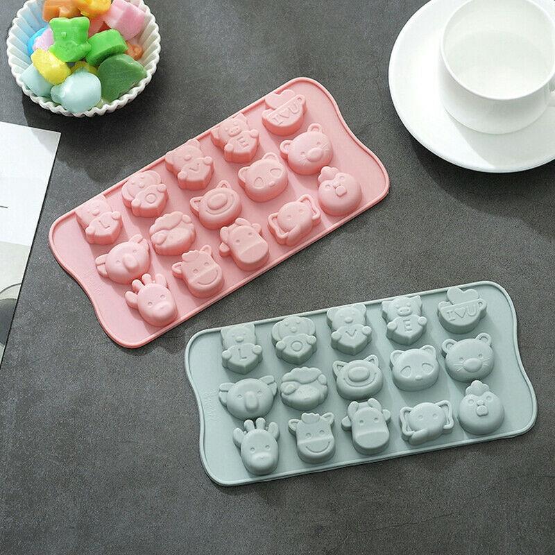 Khuôn Làm Đá Bằng Silicon Hình Thú Dễ Thương