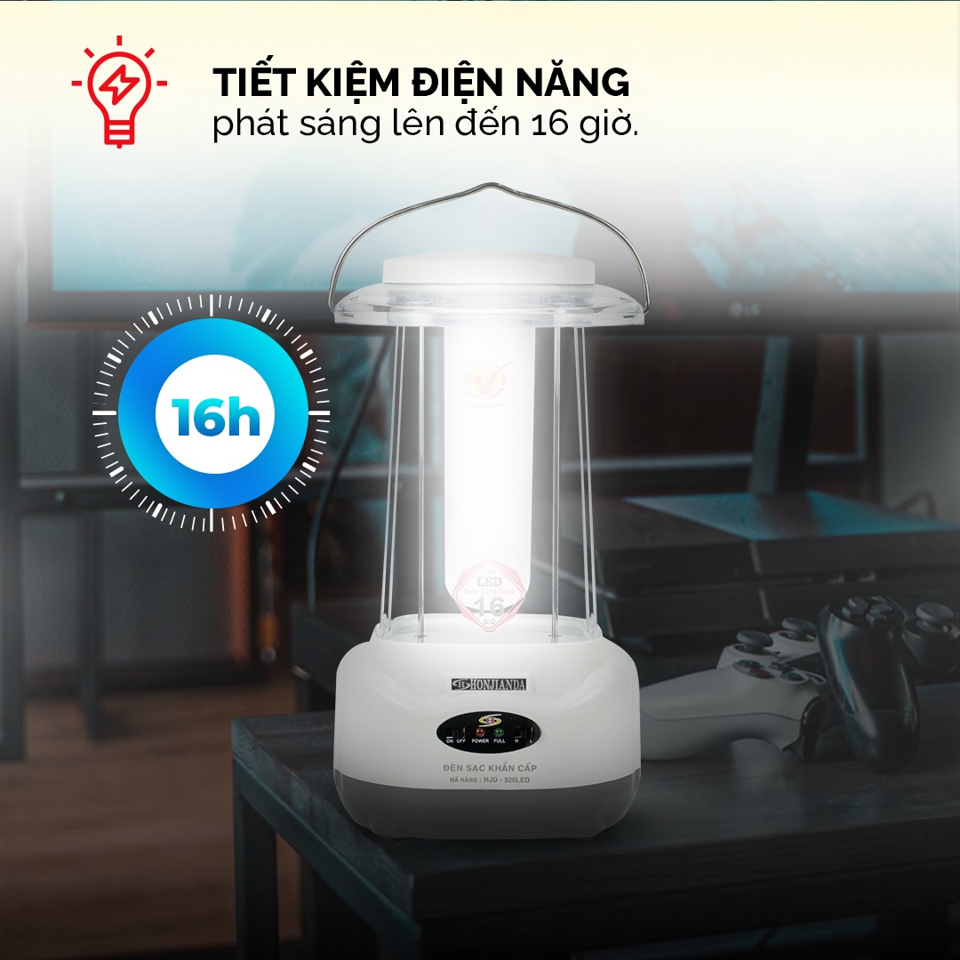 Đèn sạc LED chiếu sáng Honjianda HJD-320 LED